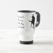 Dressage danst met mijn beste vriend reisbeker (Voorkant rechts)