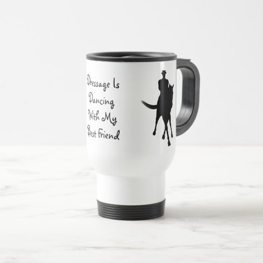 Dressage danst met mijn beste vriend reisbeker (Voorkant rechts)