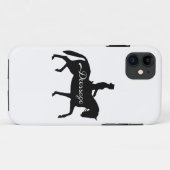 Dressage Equestrian Horse and Rider iphone Case (Achterkant (horizontaal))