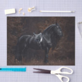 Dressage Friesian Stallion Tissuepapier (Craft)