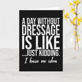 Dressage grappig cadeauidee kaart (Gele Bloem)