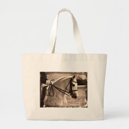 Dressage Grunge Grote Tote Bag