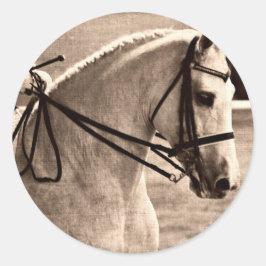 Dressage Grunge Ronde Sticker