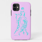 Dressage Half-pass Aqua phone case (Achterkant)