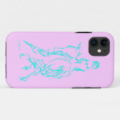 Dressage Half-pass Aqua phone case (Achterkant (horizontaal))