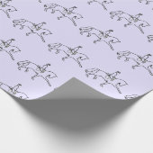 Dressage Horse and Rider Cadeaupapier (Hoek)
