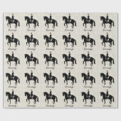 Dressage Horse and Rider Cadeaupapier (Vlak)