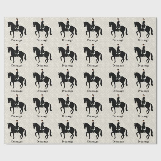 Dressage Horse and Rider Cadeaupapier (Vlak)