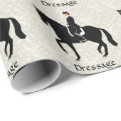 Dressage Horse and Rider Cadeaupapier (Rol Hoek)