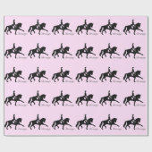 Dressage Horse and Rider Cadeaupapier (Vlak)