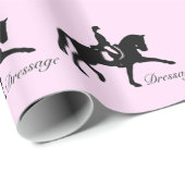 Dressage Horse and Rider Cadeaupapier (Rol Hoek)