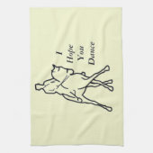 Dressage Horse and Rider - Line Art Half Pass Theedoek (Verticaal)