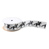 Dressage Horse and Rider Mosaic Design Satijnen Lint (Spoel)