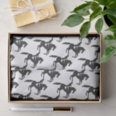 Dressage Horse and Rider Mosaic Design Tissuepapier (Geschenk)