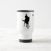 Dressage Horse and Rider Silhouette Personalized Reisbeker (Center)