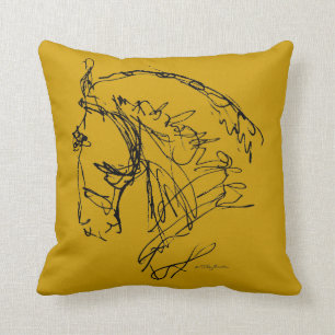 Dressage Horse Big Pillow Kussen