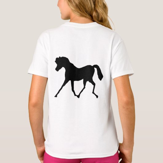 Dressage Horse English style riding shirt (Achterkant)