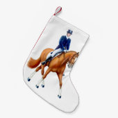 Dressage Horse Equestrian Kerststop Kleine Kerstsok (Voorkant (Hangend))