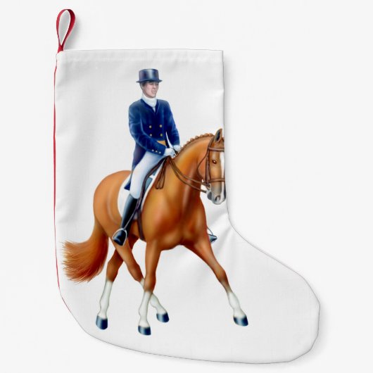 Dressage Horse Equestrian Kerststop Kleine Kerstsok (Voorkant)