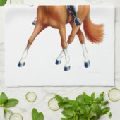 Dressage Horse Equestrian Kitchen Towel Theedoek (Gevouwen)