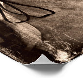 Dressage Horse Grunge Poster (Hoek)