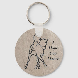 Dressage Horse Half Pass - Ik hoop dat je danst Sleutelhanger