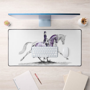 Dressage Horse in Trot Piaffe Bureaumat