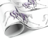 Dressage Horse in Trot Piaffe Cadeaupapier (Rol Hoek)