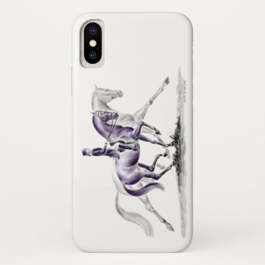 Dressage Horse in Trot Piaffe Case-Mate iPhone Case (Achterkant)