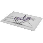 Dressage Horse in Trot Piaffe Snijplank (Hoek)