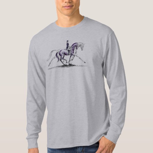 Dressage Horse in Trot Piaffe T-shirt (Voorkant)