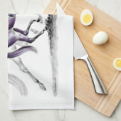 Dressage Horse in Trot Piaffe Theedoek (Quarter Fold)