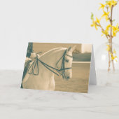 Dressage Horse Kaart (Gele Bloem)