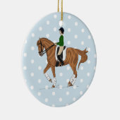Dressage Horse Keramisch Ornament (Rechts)