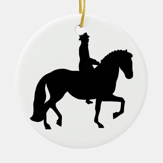 Dressage Horse Keramisch Ornament (Voorkant)