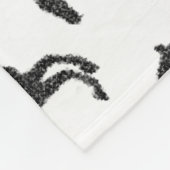 Dressage Horse Mosaic Fleece Blanket Deken (Hoek)