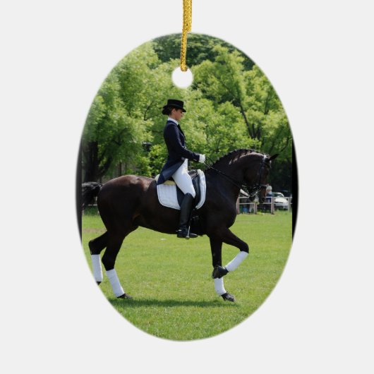 Dressage Horse Ornament (Voorkant)