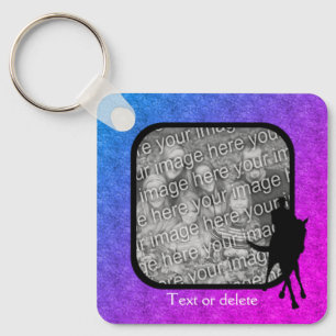 Dressage Horse Photo Template op maat Sleutelhanger