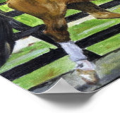 Dressage Horse Portrait II Poster (Hoek)