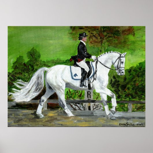 Dressage Horse Portret I Poster (Voorkant)