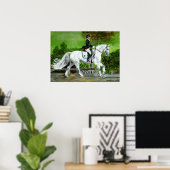 Dressage Horse Portret I Poster (Thuiskantoor)