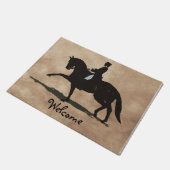 Dressage Horse & Rider Deurmat (Schuin)
