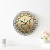 Dressage Horse Rider en Hoefijzers Grote Klok (Huis)