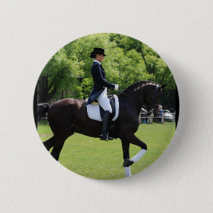 Dressage Horse Show Pin Ronde Button 5,7 Cm
