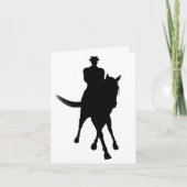 Dressage Horse Silhouette Blank Note Kaart (Voorkant)