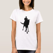 Dressage Horse Silhouette Half Pass T-shirt (Voorkant)