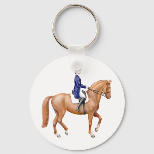 Dressage Horse Sleutelhanger (Voorkant)
