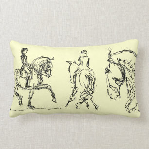Dressage Horse Small Pillow Kussen