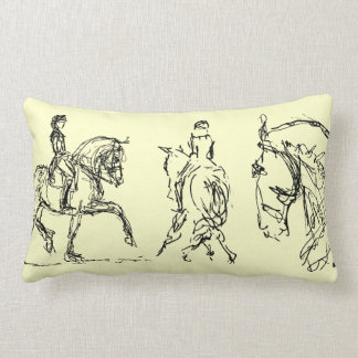 Dressage Horse Small Pillow Kussen