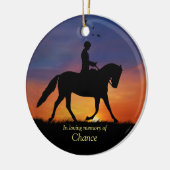 Dressage Horse Sympathy Memorial Keramisch Ornament (Links)